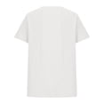 thumbnail image 5 of CFLVAEK Cotton Linen Shirts for Girls Casual Short Sleeve Summer Tshirts Comfy Round Neck T Shirts Solid Color Tops for Teen Girls White 5 Years, 5 of 5