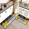 thumbnail image 6 of Sunflower Kitchen Decor Rugs Set 2 Piece, Farmhouse Style Home Indoor Kitchen Rugs and Mats Non Skid Washable 17x47+17x30 Inches, 6 of 6