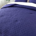 thumbnail image 3 of JML 3 Pieces Navy King Comforter Set, Soft Microfiber Bedding Set With 1 Comforter and 2 Pillow Cases Suit for All Seasons, 3 of 8