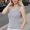 Grey, variant on Wide Shouldered I Shaped Vest For Women Undershirt With Auxiliary Thread Sleeveless Top With Suspender (without Chest Pad) Crop Top Loose Top Tan Top Women Loose Silk Lace Top Camisole with Bra Pack