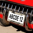 thumbnail image 5 of Old Vintage Black Bird Crow License Plate Frames 2 Pcs Set Blackbird Animals White Wildlife License Plate Frame License Plate Shield Frame Fits All Car 2 Hole Metal License Plate Cover, 5 of 6