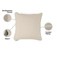 thumbnail image 3 of Covermates Throw Pillow - Weather Resistant, Full Side Zipper, LuxeGuard Collection, Sand Stripe, 3 of 6