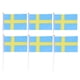 thumbnail image 1 of 50 Uds., Pequeña bandera de Suecia de mano en palo, banderas de países del mundo internacional, banderas, decoración de fiestas, 1 of 4