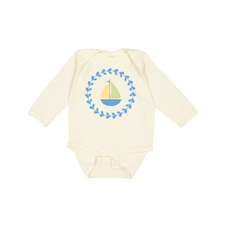 

Inktastic Sailboat Baby Boy Gift Baby Boy Long Sleeve Bodysuit