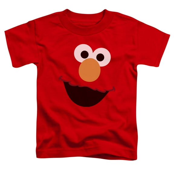 Sesame Street - Elmo Face - Toddler Short Sleeve Shirt - 3T