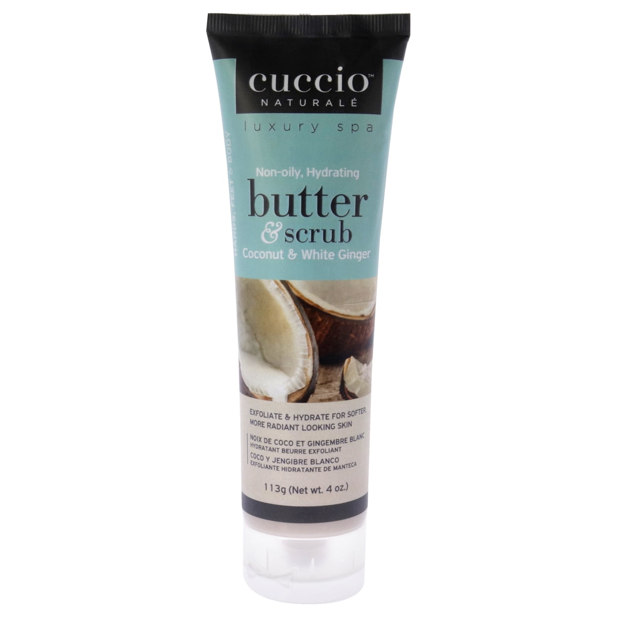 Cuccio Butter and Scrub - Coconut and White Ginger