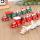 thumbnail image 2 of Tren de madera de Navidad, adornos navideños para el hogar, adorno para árbol de Navidad 2024, regalo para niños, Feliz Año Nuevo 2025, 2 of 6