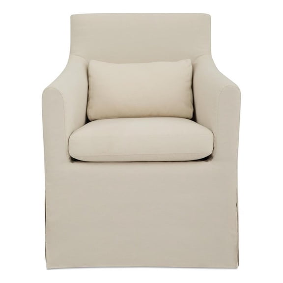 Moe's Home Collection Lydia Outdoor Chair Fabric White