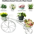 thumbnail image 3 of Miumaeov Bicycle Plant Stand Garden Flower Pot Yard Iron Basket Shelf Home Garden Decor, 3 of 9
