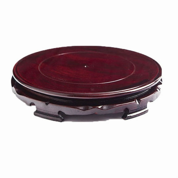 MRLESS Round Solid Wood Display Stand for Flower Pots, Wooden Pedestal Base, Wood Display Platform for Home and Garden
