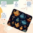 thumbnail image 3 of Arabic Teapot Printed Square Desk Pad, 8.3x9.8 Inch Non-Slip Rubber Bottom Gaming Mousepad, Desk Mat for Office and Gaming, 3 of 6