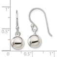 thumbnail image 4 of Auriga Fine Jewelry 925 Sterling Silver Dangle Ball Shephard Hook Earrings for Women, 4 of 6