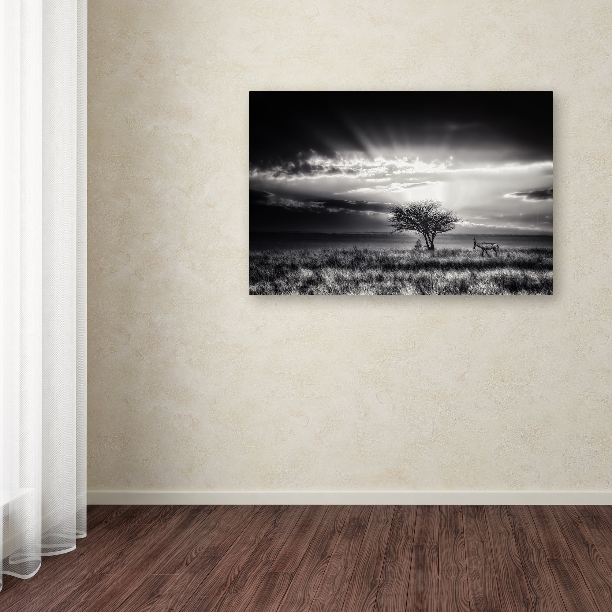 Piet Flour 'Sunrise With Hartebeest' Canvas Art