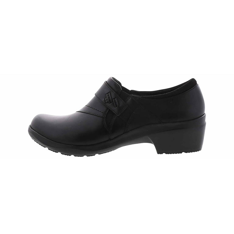 Clarks Women's Angie Pearl Shoes Women's Shoes, black leather, Size 11.0 -