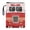 Cartoon Bus Red, variant on HELLHERO Bible Case Bag with Zipper Polyester Book Sleeve Protector Pouch with Washable for Bible Study Supplies Accessories Book