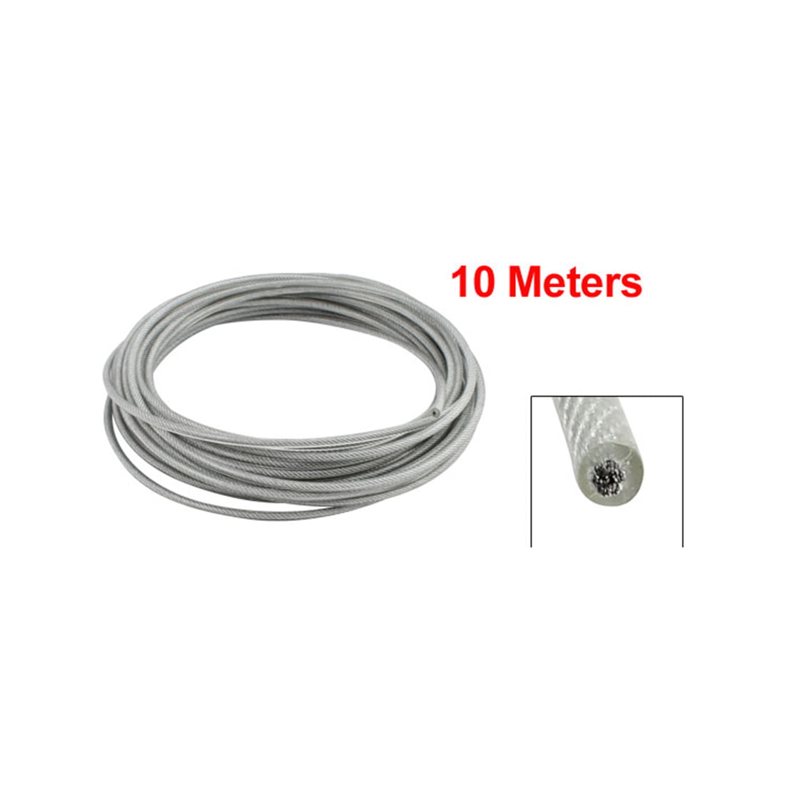 4mm PVC coated galvanized steel CABLE stranded plastic plastic metal wire rope 