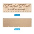thumbnail image 4 of Uxcell Family Birthday Board, Wooden Calendar Wall Hanging Reminder Family Birthday Plaque Style 6, Brown, 4 of 7