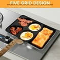 thumbnail image 5 of Maifanstone 5 in 1 Non Stick Egg Frying Pan Rapid Heating 5 Compartment Omelette Pan Uniform Heating for Breakfast Black, 5 of 15
