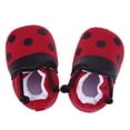 thumbnail image 2 of Bolsa Zapatos de bebé con patrón de mariquita roja, zapatos suaves con banda elástica para primeros pasos (11cm), 2 of 8