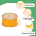 thumbnail image 3 of 3 Pcs Roll Sheer Organza Ribbon Organza Ribbon 1 Inch 10 Yard Sheer Ribbon Yellow Gold Champagne Gold Brown, 3 of 7