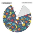 thumbnail image 2 of Sikiie Cartoon Space 30-48 inches {designName} Print Christmas Tree Skirt Snowman Xmas Tree Skirt with Edge Christmas Decorations for Holiday Party48", 2 of 7