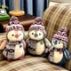 thumbnail image 2 of Linda muñeca de pingüino pequeño, bufanda de Navidad, sombrero, muñeca cómoda, juguete de felpa para niña, regalo de vacaciones para niños, almohada de tiro de felpa, 2 of 5