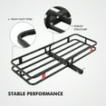thumbnail image 4 of M optimized Hitch Mount Cargo Carrier 500lb 53x19x6in Rear Luggage Rack Basket Fit 2" Receiver Black, 4 of 7