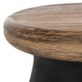 thumbnail image 6 of SAFAVIEH Button Outdoor Modern Round Accent Table, Black, 6 of 8