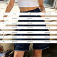 thumbnail image 4 of Women's High Waist Cargo Denim Shorts Distressed Straight Knee Length with Pockets, Loose Fit Summer Jean Pants, 4 of 8