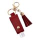 thumbnail image 3 of Hand Holder Keychain 1Pcs Bottle Cover Keychain For Everyday Use Female Male Dark Red ABS With Tassel Design, 3 of 3