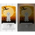 thumbnail image 2 of Caroline's Treasures BB4356CNL Halloween Bedlington Terrier Blue Ceramic Night Light, 6x4x3", multicolor, 2 of 2