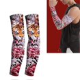 thumbnail image 3 of Arm Sleeves, Cover Up Arm Sleeve Dragon Printed Soft Seamless  For Camping For Men, 3 of 8