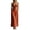 Orange, variant on ZHOGXU Fashion Womens Bodycon Midi Dresses Solid Color Spaghetti Strap Fitted With Pocket Beach Vacation Outfit