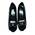 thumbnail image 2 of Glitter Women's Platform Black Heels, 2 of 4