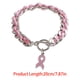 thumbnail image 4 of Cinta rosa de mama pulsera de cuerda de regalo de color rosa de mama pulsera de cinta de cuerda pulseras, 4 of 8