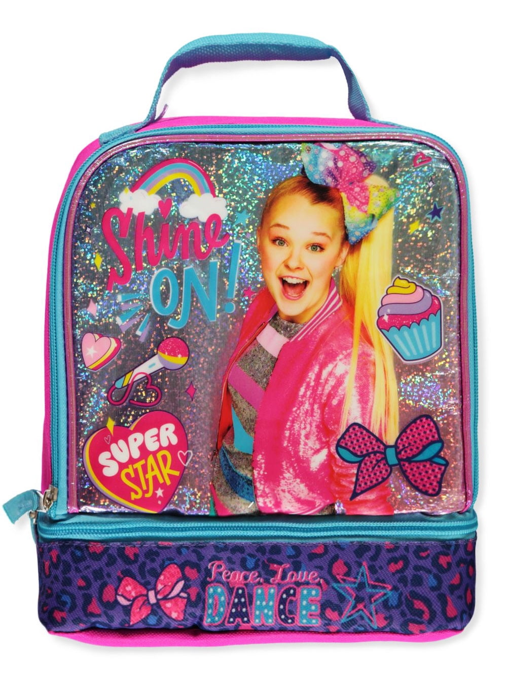 JoJo Siwa Girls' Dual Compartment Lunchbox