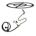 thumbnail image 1 of Stanbroil LP Propane Gas Fire Pit Burner Ring Installation Kit, Black Steel, 24-inch, 1 of 4