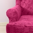 thumbnail image 4 of Dowbom Stretch Wingback Chair Cover Spandex 2-Pieces Printed Wing Chair Slipcover, 4 of 6