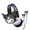 Kuromi, variant on Hello Kitty 2-in-1 Wireless Bluetooth Headphones with Wired Earbuds - Foldable, Adjustable & Padded Headband, Onboard Controls, Squishy Ear Cups, Aux Cable Connectivity, Handsfree Calling