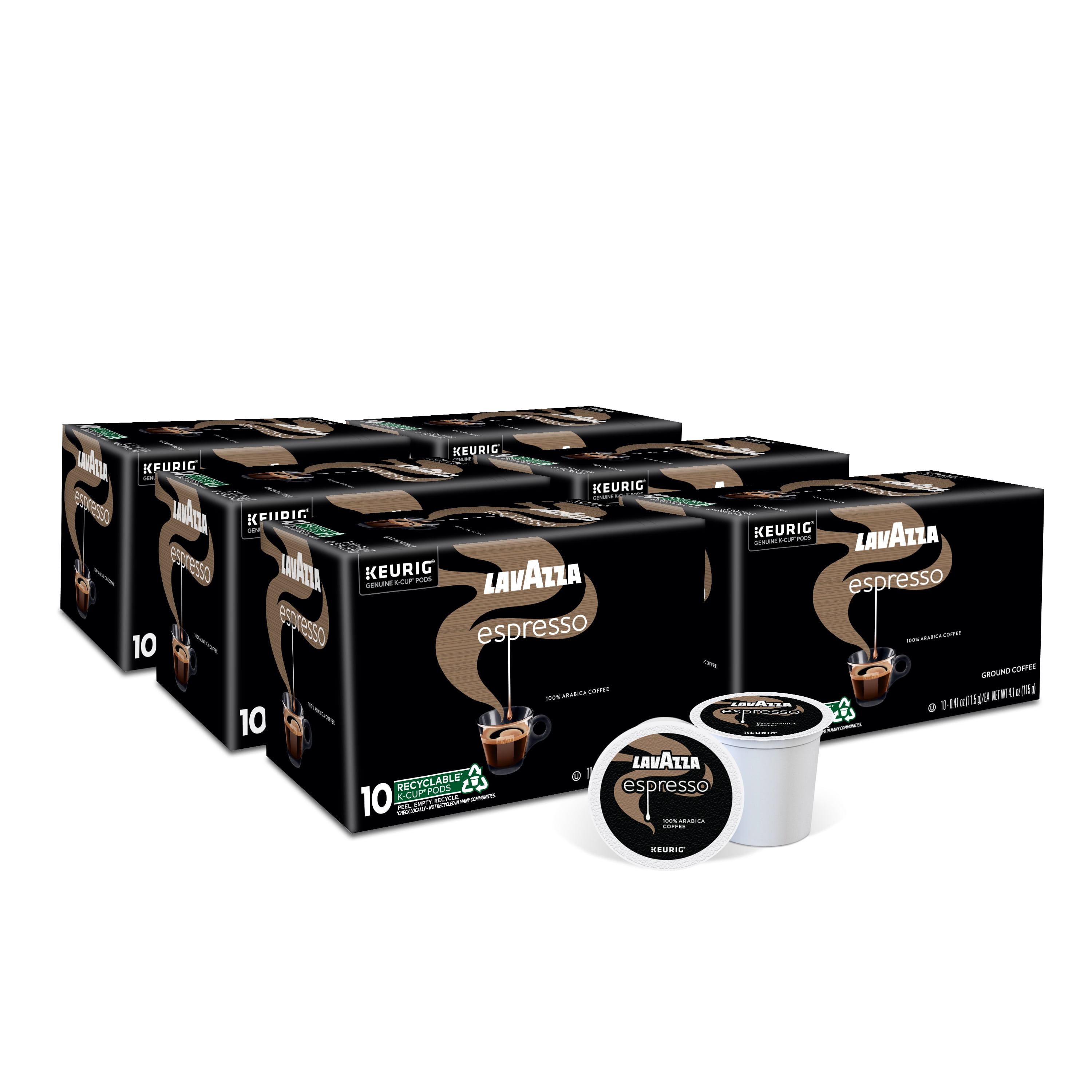 Lavazza Espresso Keurig K-Cup® Pods, Medium Roast, 100% Arabica (60 Pods)