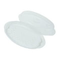thumbnail image 3 of OULII 2 Pcs Cuiseur Vapeur de Cuisine Blanc en PP pour Cuisson et Cuisson à la Vapeur des Aliments, 3 of 8