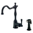 thumbnail image 1 of Danze D401157BS Opulence Single Handle Kitchen Faucet with Side Spray, Satin Black, 1 of 8