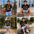 thumbnail image 3 of Quad Seven Boys Short Set Printed Graphic Short Sleeve Shirt & French Terry Matching Shorts 2 Piece, 3 of 7