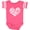 Football Pink and White, variant on Inktastic All You Need is Love White Heart Shape Boys or Girls Baby Bodysuit