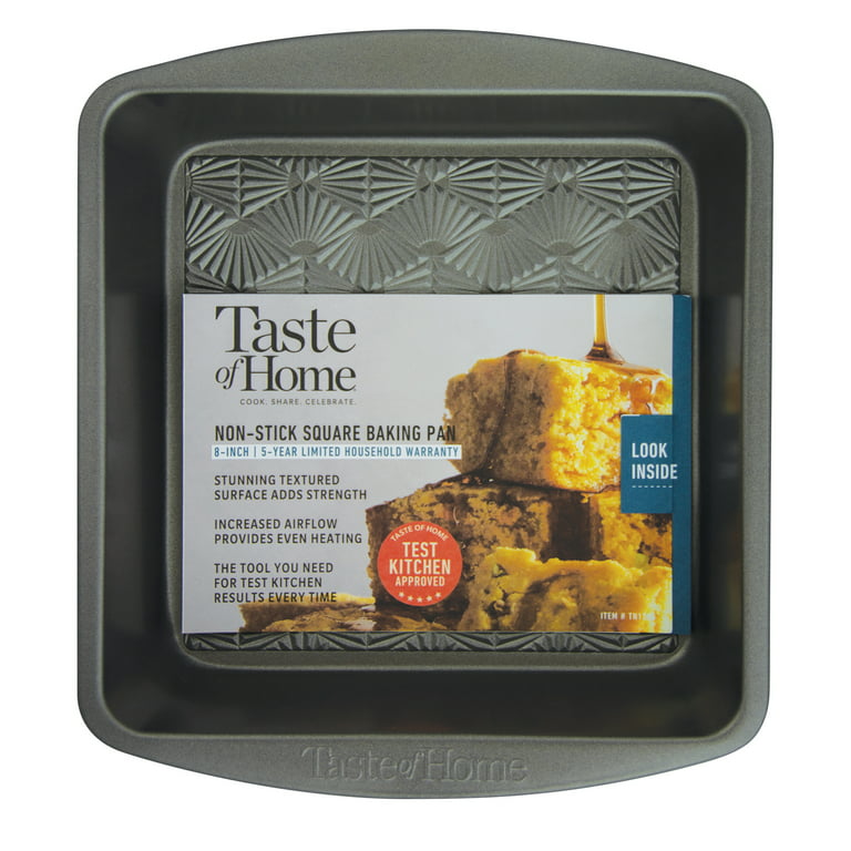 Taste of Home 8 Non Stick Metal Square Baking Pan