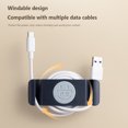 thumbnail image 1 of Batería de Cocina 4 ganchos para colgar sin perforarsoporte de pared para alambreorganizador de cables de cocina (azul) Wdftyju Libre de BPA, 1 of 6
