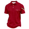 thumbnail image 5 of T Shirts for Men Arrival Italian National Day Theme Print Mens formal Shirts,Red,4XL, 5 of 5