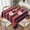 Coral Red and Navy Stripes, variant on Square Table Cloth, Coral Red and Navy Stripes Tablecloth Washable Dinng Table Covers Decoratives for Kitchen & Table Linens 52" x 52"