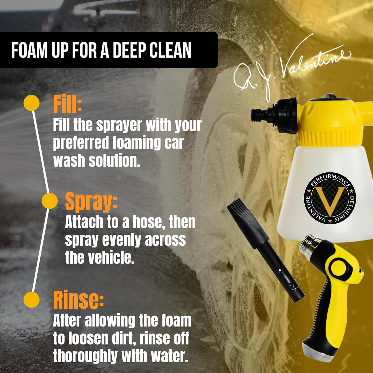 VPD Cyclone Foam Sprayer - High-Foaming Car Wash Sprayer