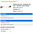 thumbnail image 2 of Stabilizer Bar Link - Compatible with 2016 - 2022 Mini Cooper Clubman 2017 2018 2019 2020 2021, 2 of 2